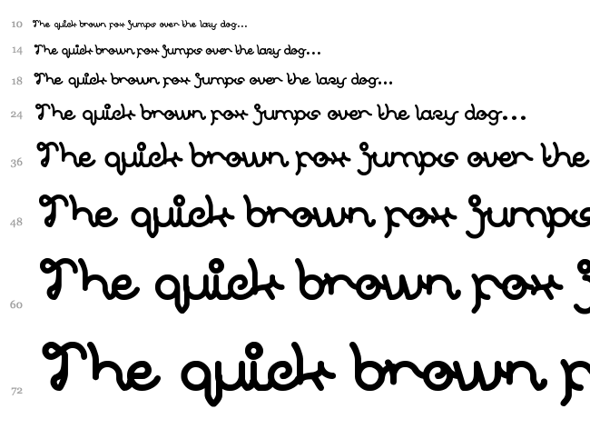 Celestial Love font waterfall